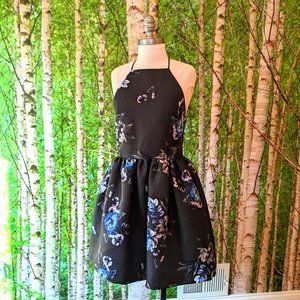 Topshop Quilted Tie Back Halter Dress